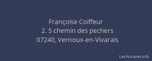 Françoise Coiffeur