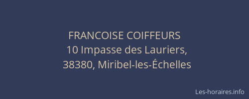 FRANCOISE COIFFEURS