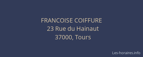 FRANCOISE COIFFURE