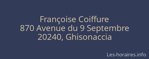 Françoise Coiffure