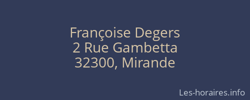 Françoise Degers