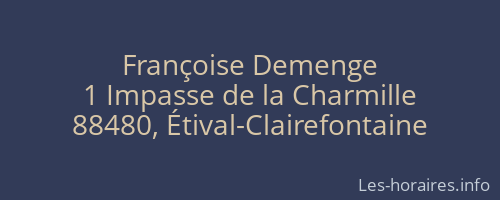 Françoise Demenge