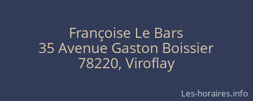 Françoise Le Bars