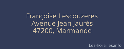 Françoise Lescouzeres