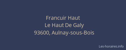 Francuir Haut