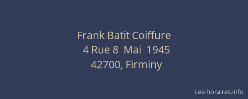 Frank Batit Coiffure