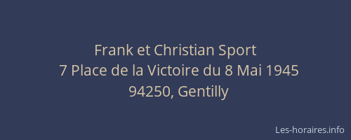 Frank et Christian Sport