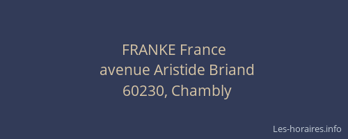 FRANKE France