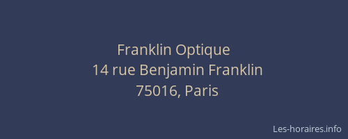 Franklin Optique