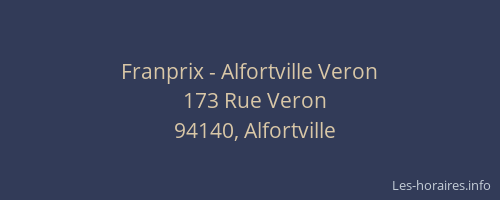 Franprix - Alfortville Veron