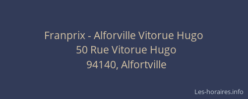 Franprix - Alforville Vitorue Hugo