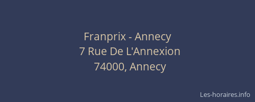Franprix - Annecy