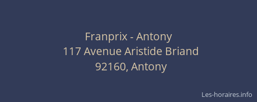Franprix - Antony