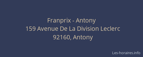 Franprix - Antony