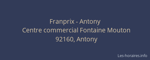 Franprix - Antony