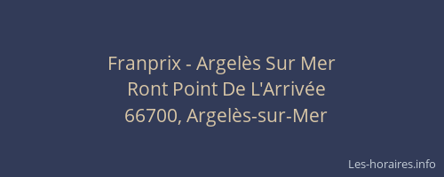 Franprix - Argelès Sur Mer