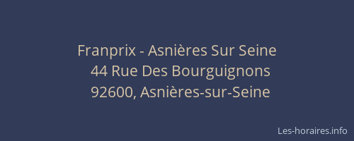 Franprix - Asnières Sur Seine