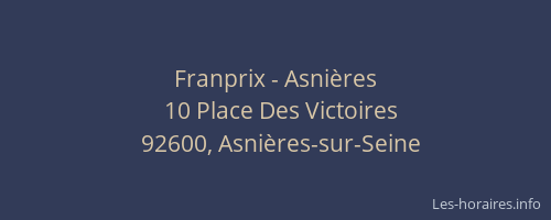 Franprix - Asnières