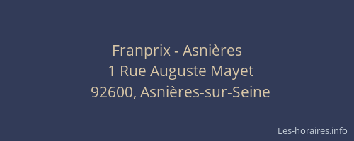 Franprix - Asnières