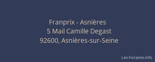 Franprix - Asnières
