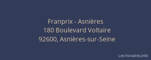 Franprix - Asnières