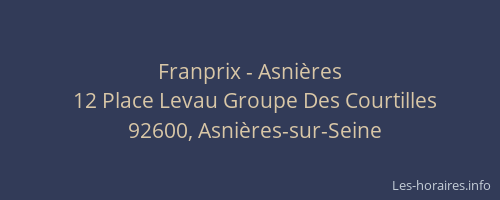 Franprix - Asnières