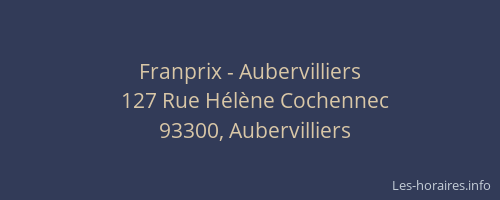 Franprix - Aubervilliers