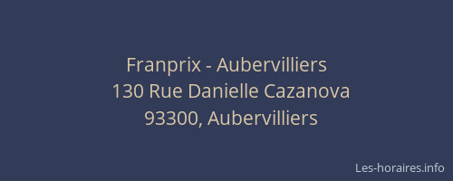 Franprix - Aubervilliers
