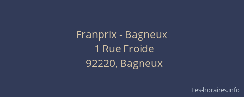 Franprix - Bagneux