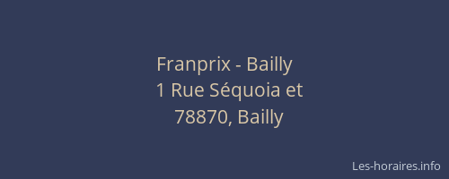 Franprix - Bailly