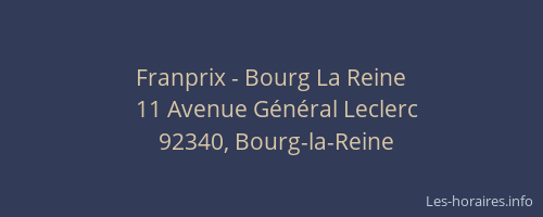 Franprix - Bourg La Reine