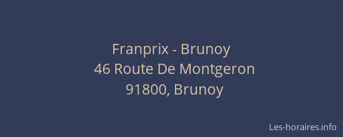 Franprix - Brunoy
