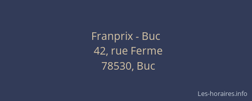 Franprix - Buc