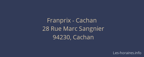 Franprix - Cachan