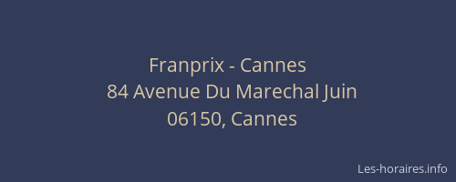 Franprix - Cannes