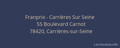 Franprix - Carrières Sur Seine