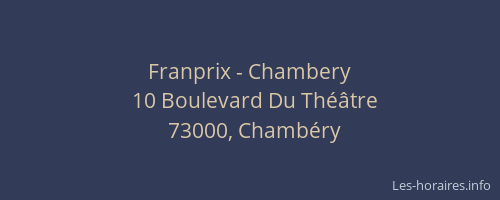 Franprix - Chambery