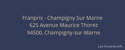 Franprix - Champigny Sur Marne