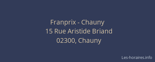Franprix - Chauny