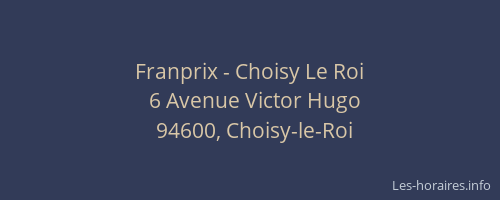 Franprix - Choisy Le Roi