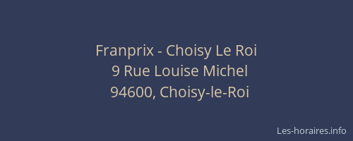 Franprix - Choisy Le Roi
