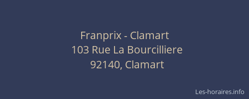 Franprix - Clamart