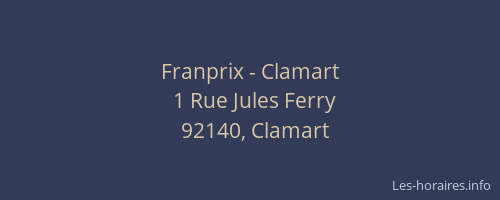 Franprix - Clamart
