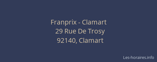 Franprix - Clamart