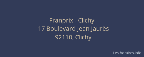 Franprix - Clichy