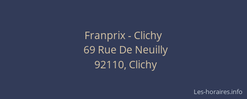 Franprix - Clichy