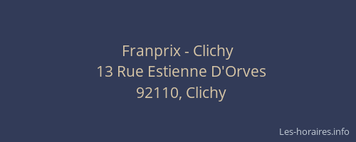 Franprix - Clichy