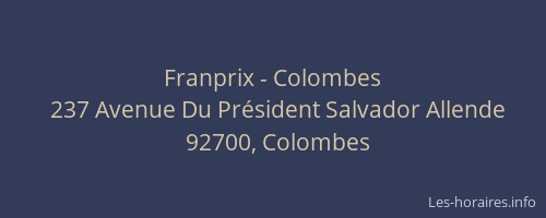 Franprix - Colombes