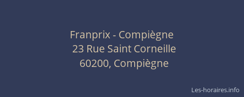 Franprix - Compiègne