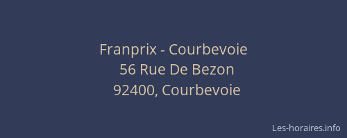 Franprix - Courbevoie